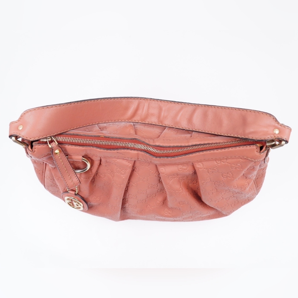GUCCI Guccissima Sukey Hobo Rose - Picture 7 of 16